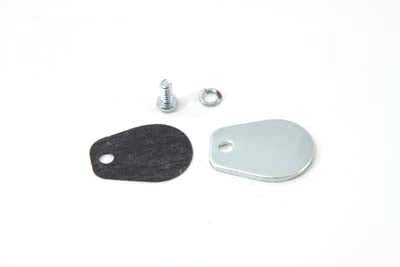 Motorshop Zinc Speedometer Block Off Plate Kit - 17-0119