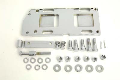 Motorshop Transmission Mounting Plate Kit Chrome - 17-0246