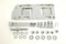 Motorshop Transmission Mounting Plate Kit Chrome - 17-0246