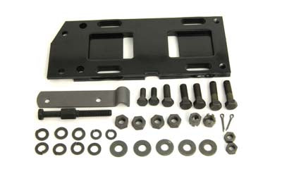 Motorshop Transmission Mounting Plate Kit Black - 17-0247