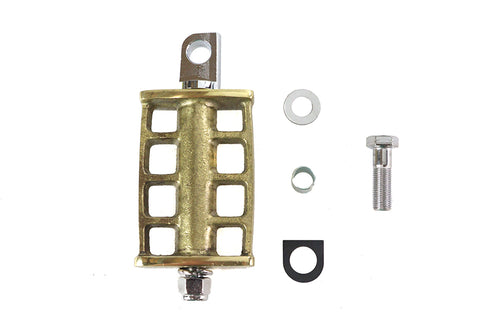 Motorshop Skeleton Kick Starter Pedal Brass - 17-0303