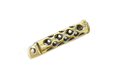 Motorshop Brass Kick Starter Pedal Swiss Cheese Style - 17-0343