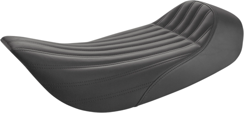SADDLEMEN Knuckle Solo Seat - Ribbed - Black - FLH '97-'07 897-06-0023