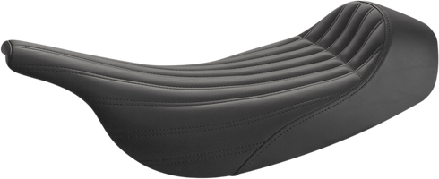 SADDLEMEN Knuckle Solo Seat - Ribbed - Black - FLH/FLT '97-'07 897-07-0023