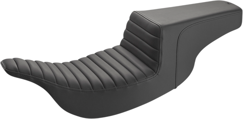 SADDLEMEN Step-Up Seat - Front Tuck-n-Roll - Black 897-07-171