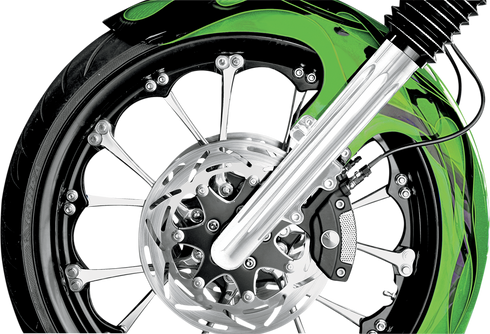 ARLEN NESS Fork Legs - Chrome - Deep Cut - Dual Disc - Deep Cut - '08-'13 FLT 06-510