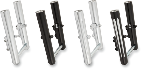 ARLEN NESS Fork Legs - Black Anodized - Deep Cut - Dual Disc - '00-'07 FLT 06-513