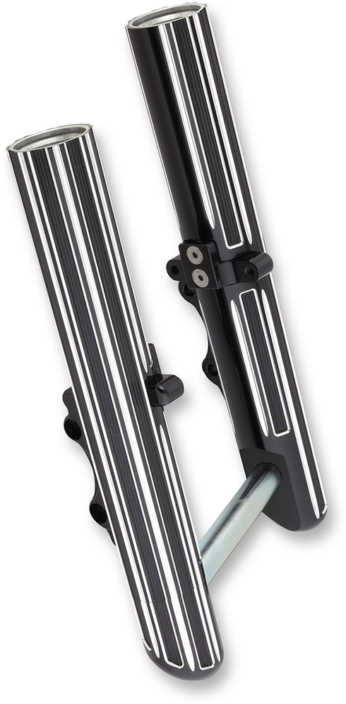 ARLEN NESS Fork Legs - Black Anodized - Hot Legs - Custom Single Disc - 10-Gauge 40-521