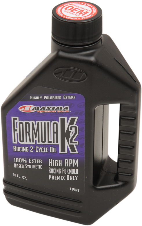 MAXIMA RACING OIL Formula K2 Synthetic Premix - 16 U.S. fl oz. 22916