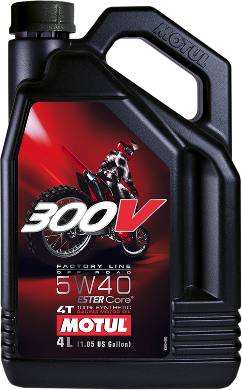 MOTUL 300V Offroad Synthetic Oil - 5W-40 - 4L 104135