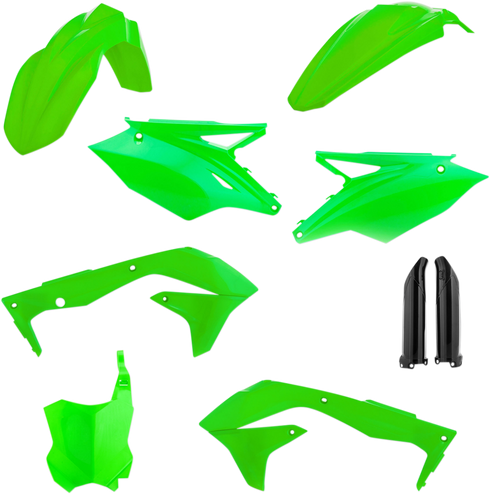 ACERBIS Full Body Kit - Fluorescent Green/Black - Kawasaki - KX '18 2685840235