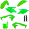 ACERBIS Full Body Kit - Fluorescent Green/Black - Kawasaki - KX '18 2685840235