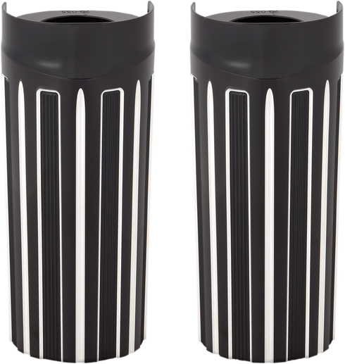 ARLEN NESS Fork Boot Covers - +2" - Black Anodized - 10-Gauge - FLHT 20-057