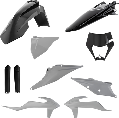ACERBIS Full Body Kit - Gray/Black - KTM - EX/XC '20-'23 2791541001