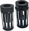 ARLEN NESS Fork Boot Covers - Black Anodized - Deep Cut - FLHTD 20-014