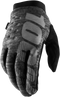 100% Brisker Gloves - Heather Gray - Small 10003-00020