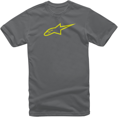 ALPINESTARS ALPINESTARS Ageless T-Shirt - Charcoal/Hi-Vis Yellow - 2XL 10327203018552X - 3030-18980