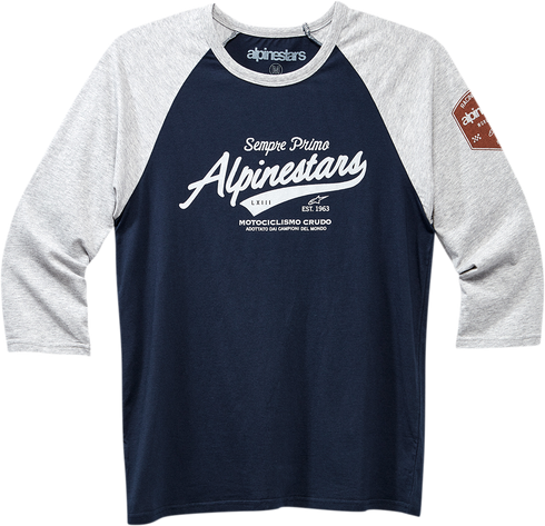 ALPINESTARS ALPINESTARS Script T-Shirt - Heather Gray/Navy - XL 1230715051171XL - 3030-19409