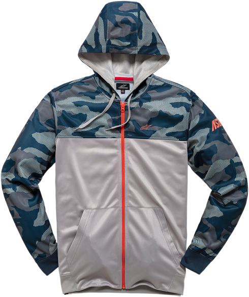 ALPINESTARS ALPINESTARS Reckon Zip Hoodie - Camo Navy - XL 1210530009071XL - 3050-5269