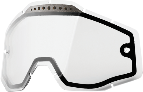 100% Accuri/Racecraft/Strata Lens - Vented - Dual Pane - Clear 59009-00001