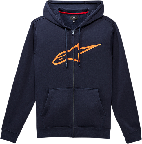 ALPINESTARS ALPINESTARS Ageless II Zip Hoodie - Navy/Orange - Medium 1038530527032M - 3050-5417