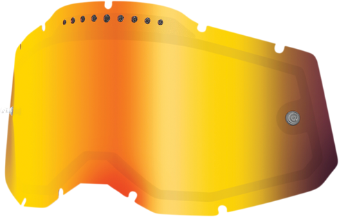 100% Accuri 2/Racecraft 2/Strata 2 Lens - Dual Pane - Vented - Red Mirror 59083-00006