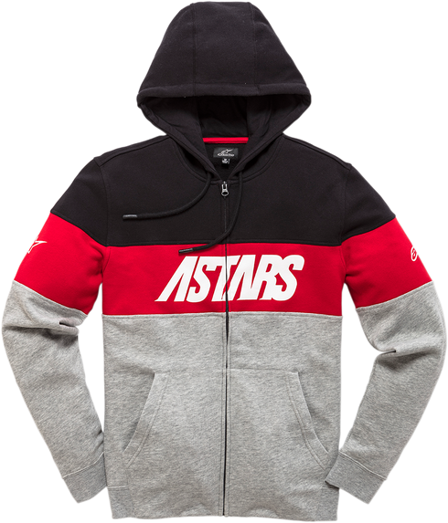 ALPINESTARS ALPINESTARS Grupo Zip Hoodie - Black/Heather Gray - 2XL 12105330010282X - 3050-5290