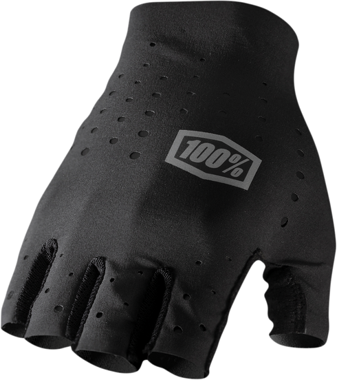 100% Sling Short Finger MTB Gloves - Black - Small 10021-00000