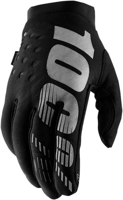 100% Women's Brisker Gloves - Black/Gray - XL 10005-00004