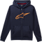 ALPINESTARS ALPINESTARS Ageless II Zip Hoodie - Navy/Orange - Large 1038530527032L - 3050-5418