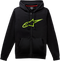 ALPINESTARS ALPINESTARS Ageless II Zip Hoodie - Black/Green - XL 1038530521060XL - 3050-5427