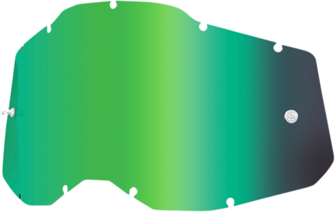 100% Accuri 2/Racecraft 2/Strata 2 Lens - Green Mirror 59078-00003