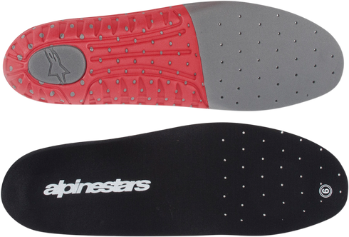 ALPINESTARS Tech 7 Footbed - Gray/Red - Size 6 25FUT74-933-6