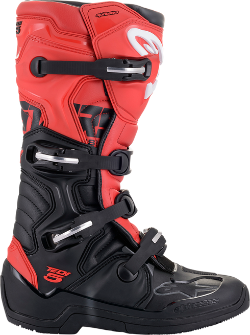 ALPINESTARS Tech 5 Boots - Black/Red- US 7 / EU 40.5 2015015-13-7