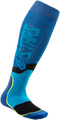 ALPINESTARS MX Plus-2 Socks - Black/Cyan - Medium 4701920-707-M