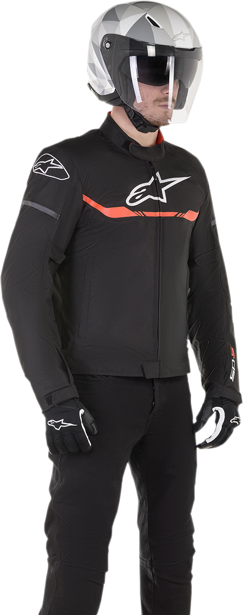 ALPINESTARS T-SP S Waterproof Jacket - Black/Red Fluo - 2XL 3200120-1030-2X