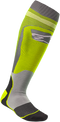 ALPINESTARS MX Plus 1 Socks - Yellow/Gray - Small/Medium 4701820-501-SM