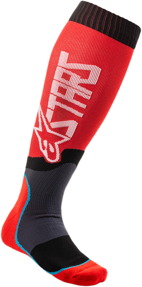 ALPINESTARS MX Plus-2 Socks - Red/White - Medium 4701920-32-M