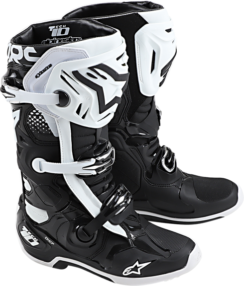 ALPINESTARS Tech 10 Boots - Black/White - US 10 / EU 44.5 2010020-12-10