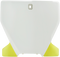 ACERBIS Front Number Plate - White/Yellow 2726571070