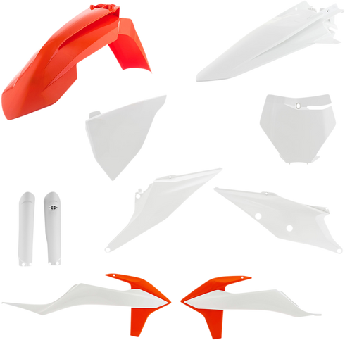 ACERBIS Full Body Kit - '21 OEM White/Orange - KTM - SX/XC '19-'22 2726497118