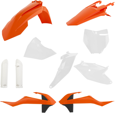 ACERBIS Full Body Kit - '20 OEM Orange/White/Black - Gas Gas | KTM - SX/MC '19-'23 2686026812