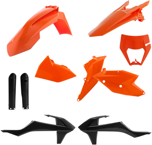 ACERBIS Full Body Kit - '19 OEM Orange/Black - KTM - EX/XC '17-'19 2733426345