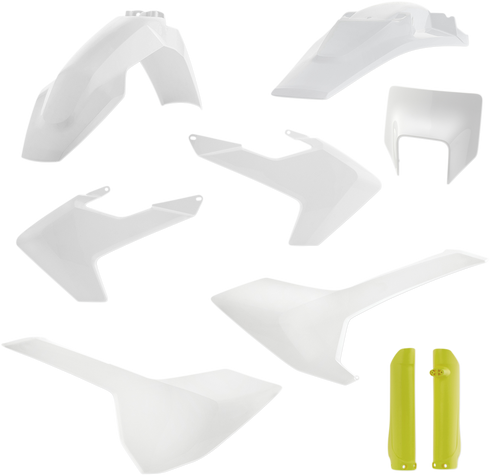 ACERBIS Full Body Kit - '19 OEM White/Yellow - Husqvarna - FE/TE '17-'19 2733436345