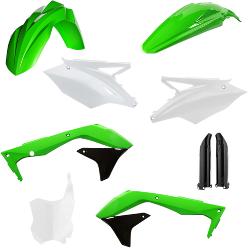 ACERBIS Full Body Kit - '16-'17 OEM Green/White/Black - Kawasaki - KX '16-'17 2449575135