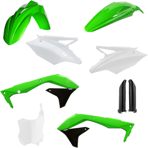 ACERBIS Full Body Kit - '18 OEM Green/White/Black - Kawasaki - KX '18 2685845909
