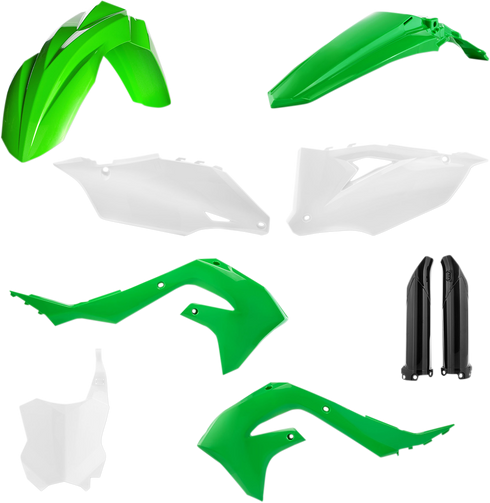 ACERBIS Full Body Kit - '20-'21 OEM Green/White/Black - Kawasaki - KX '19-'24 2736296812