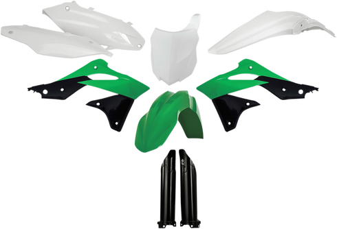 ACERBIS Full Body Kit - '14-'15 OEM Green/Black/White - Kawasaki - KX '13-'16 2314184584