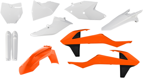 ACERBIS Full Body Kit - '16 OEM Orange/White/Black - KTM - SX/XC '16-'18 2421065135