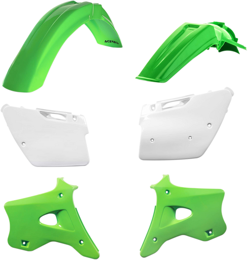 ACERBIS Standard Body Kit - '98 OEM Green/White - KX 125/250 '94-'98 2070980208